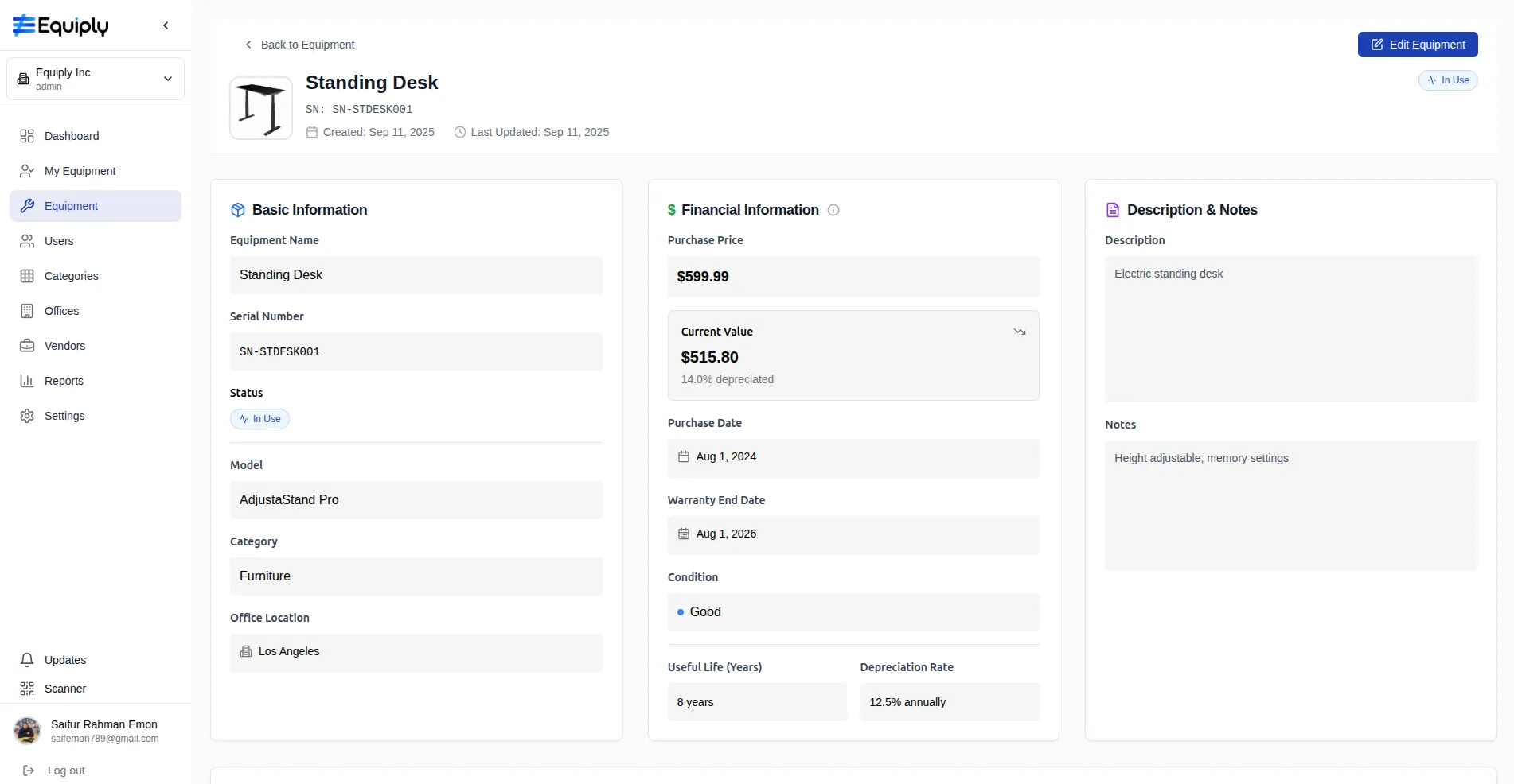 IT Asset Management Dashboard