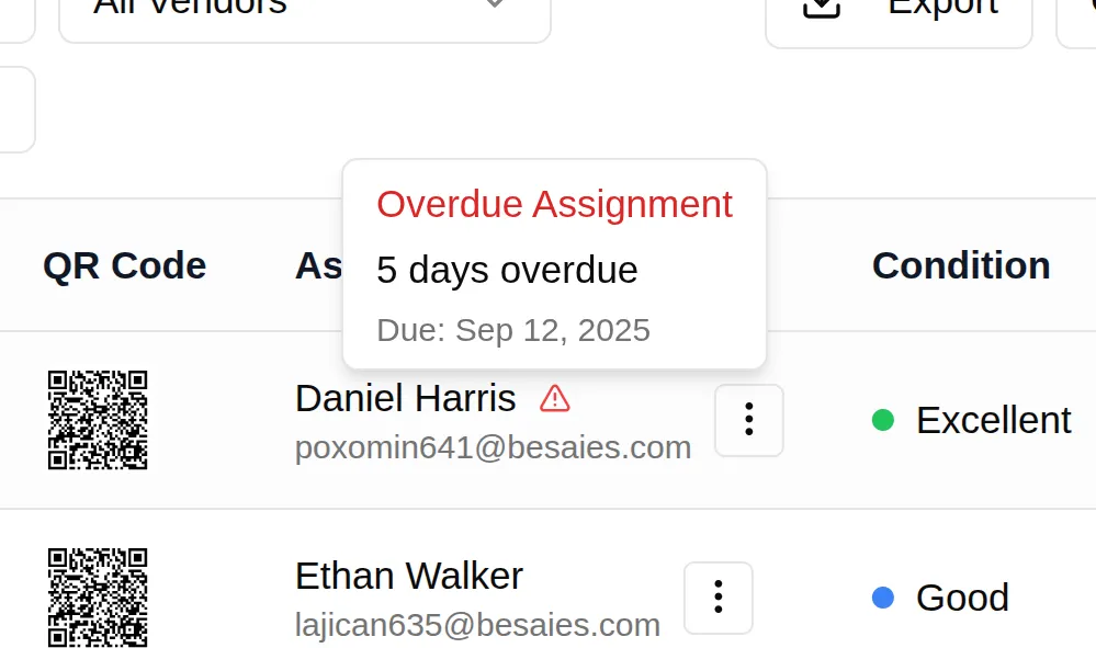 Return Date Tracking